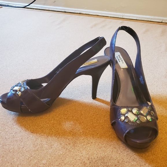 Simply Vera Vera Wang Shoes - Simply Vera | Vera Wang purple open-toe slingbacks